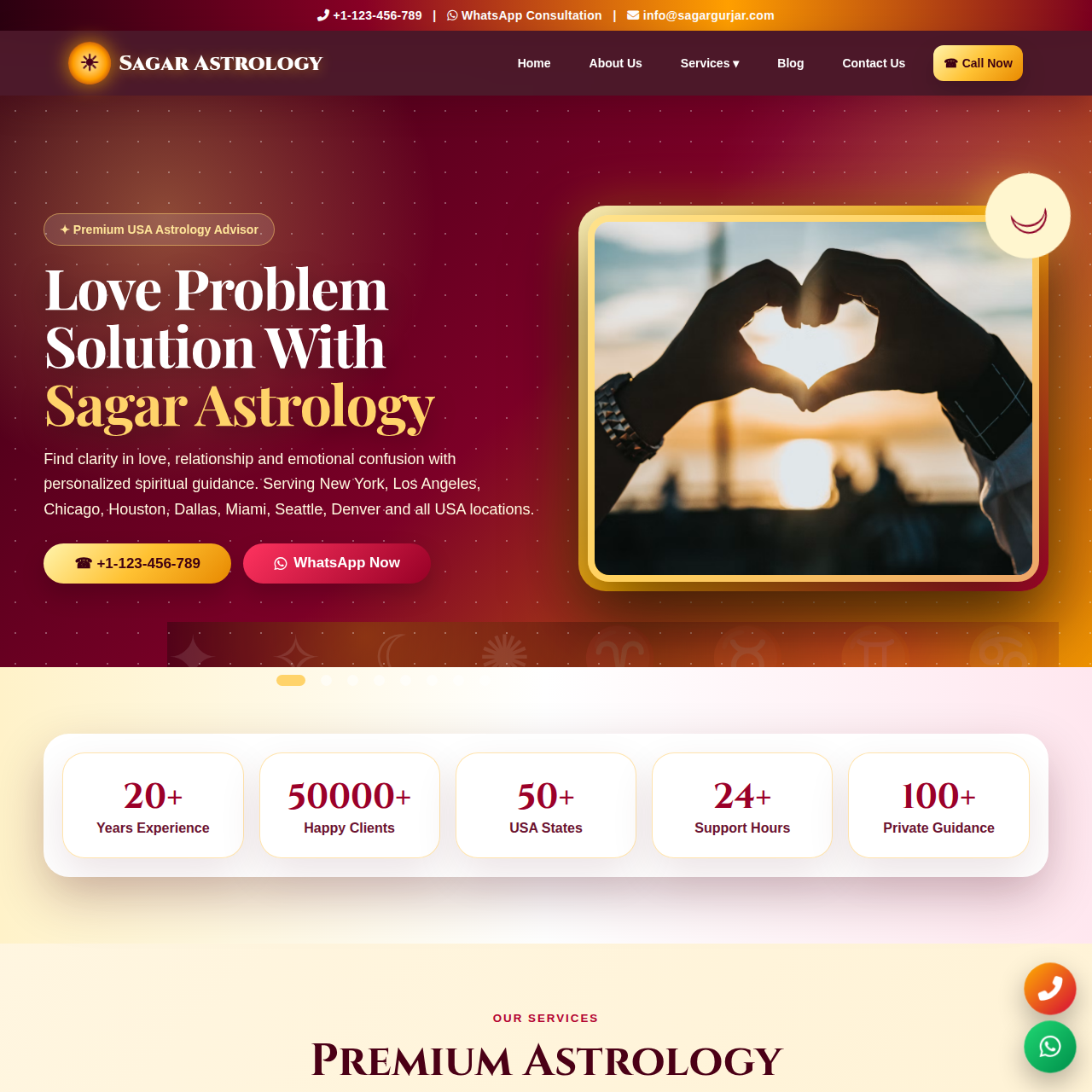 Astrologer Website Design 10