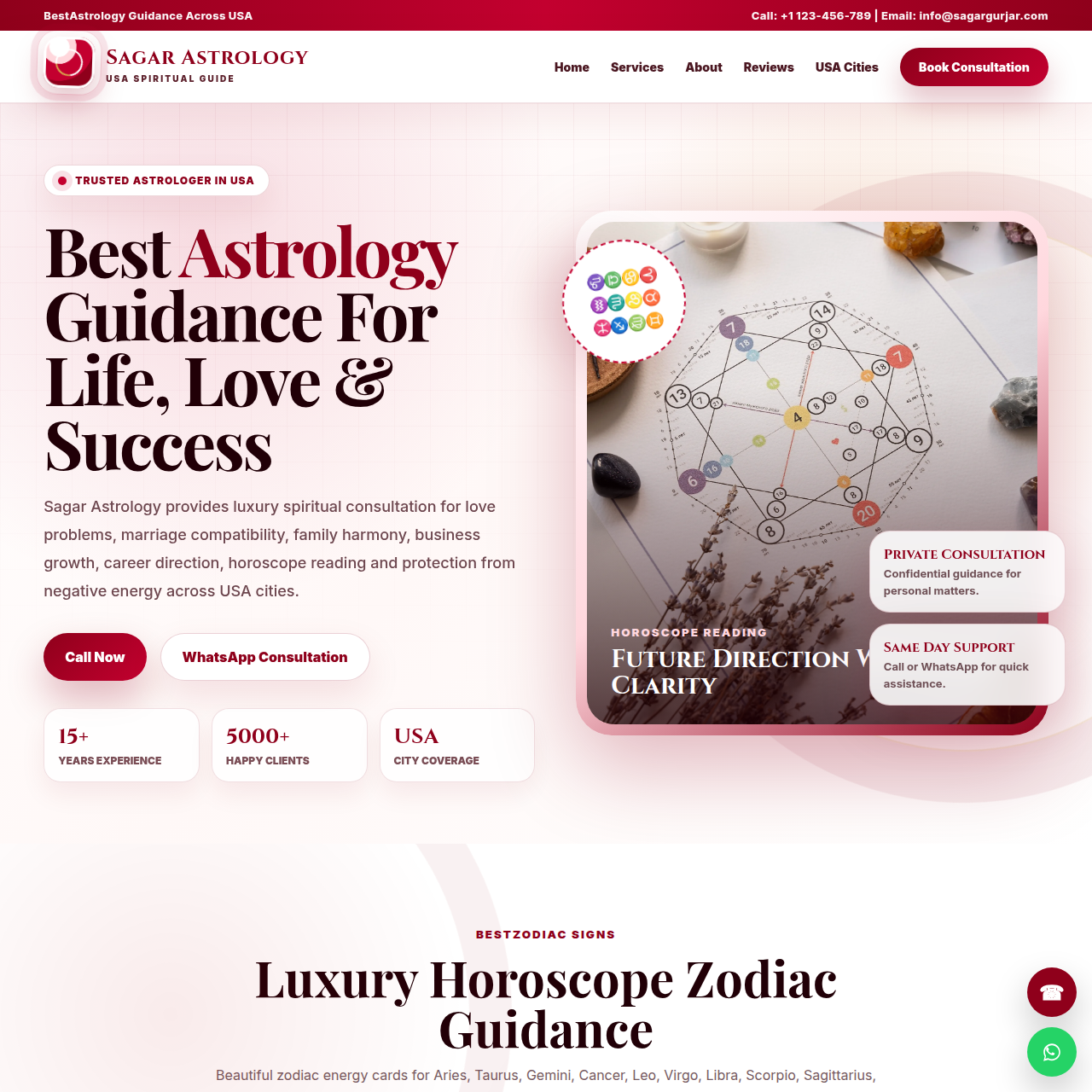 Astrologer Website Design 14