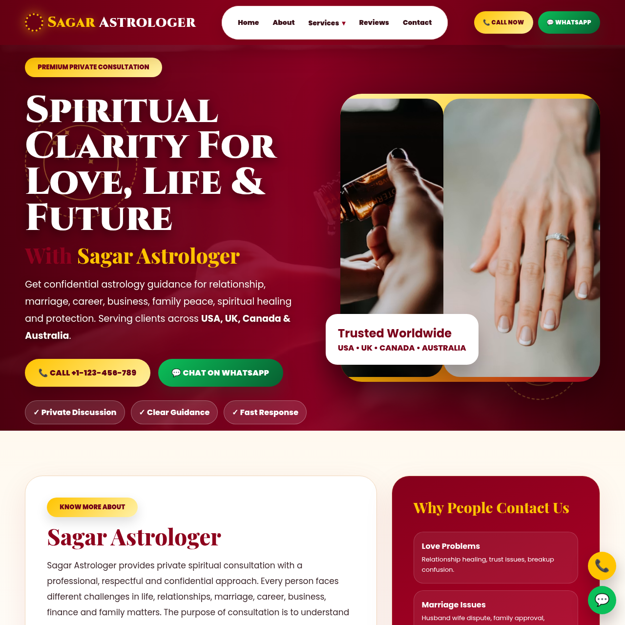 Astrologer Website Design 15