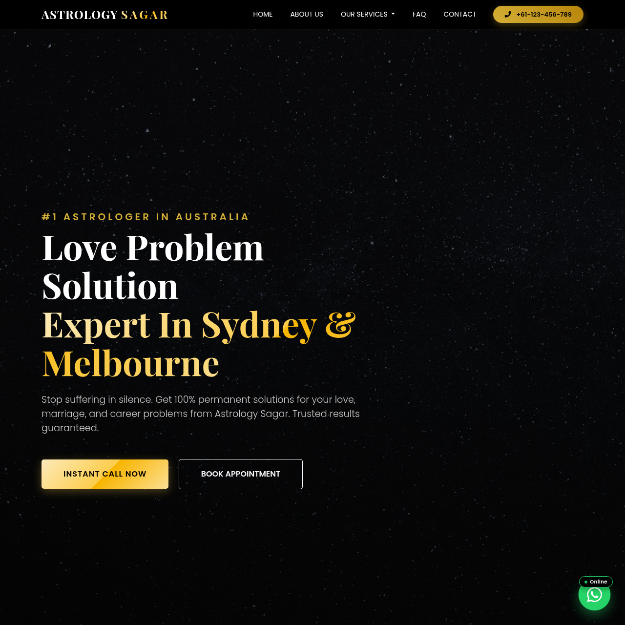 Astrologer Website Design 16