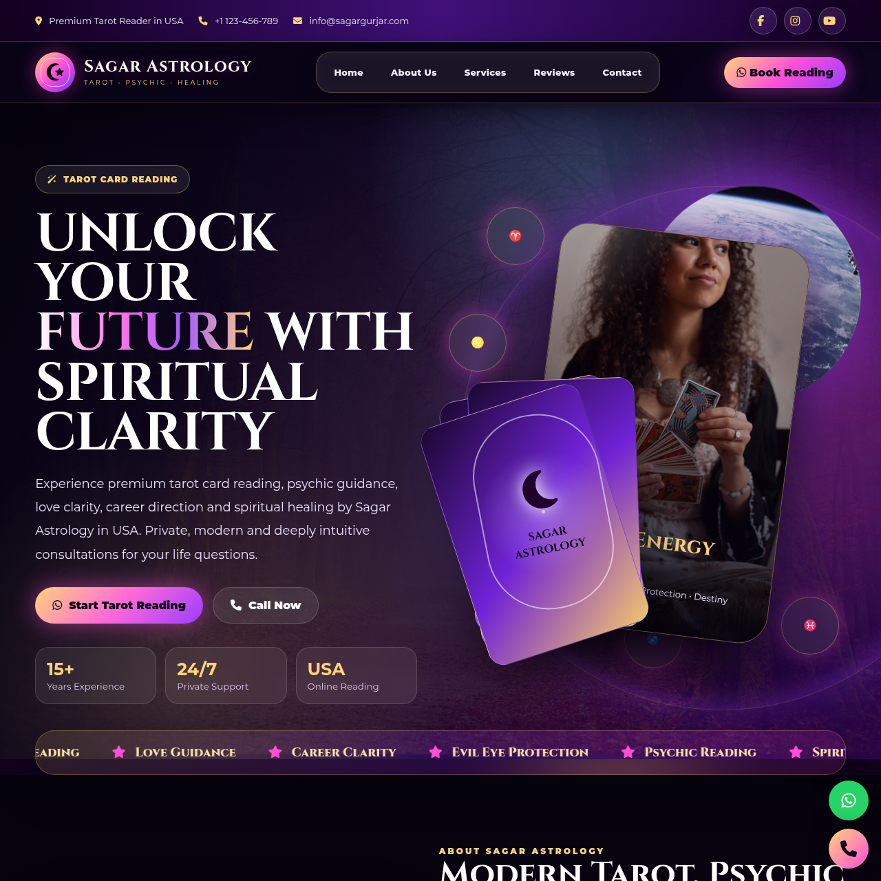 Astrologer Website Design 5