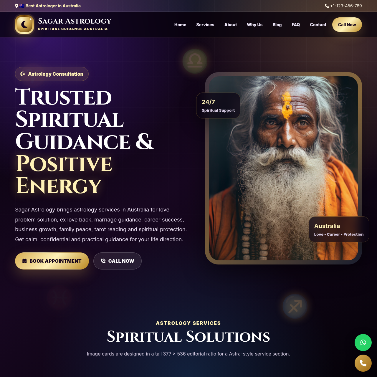 Astrologer Website Design 6