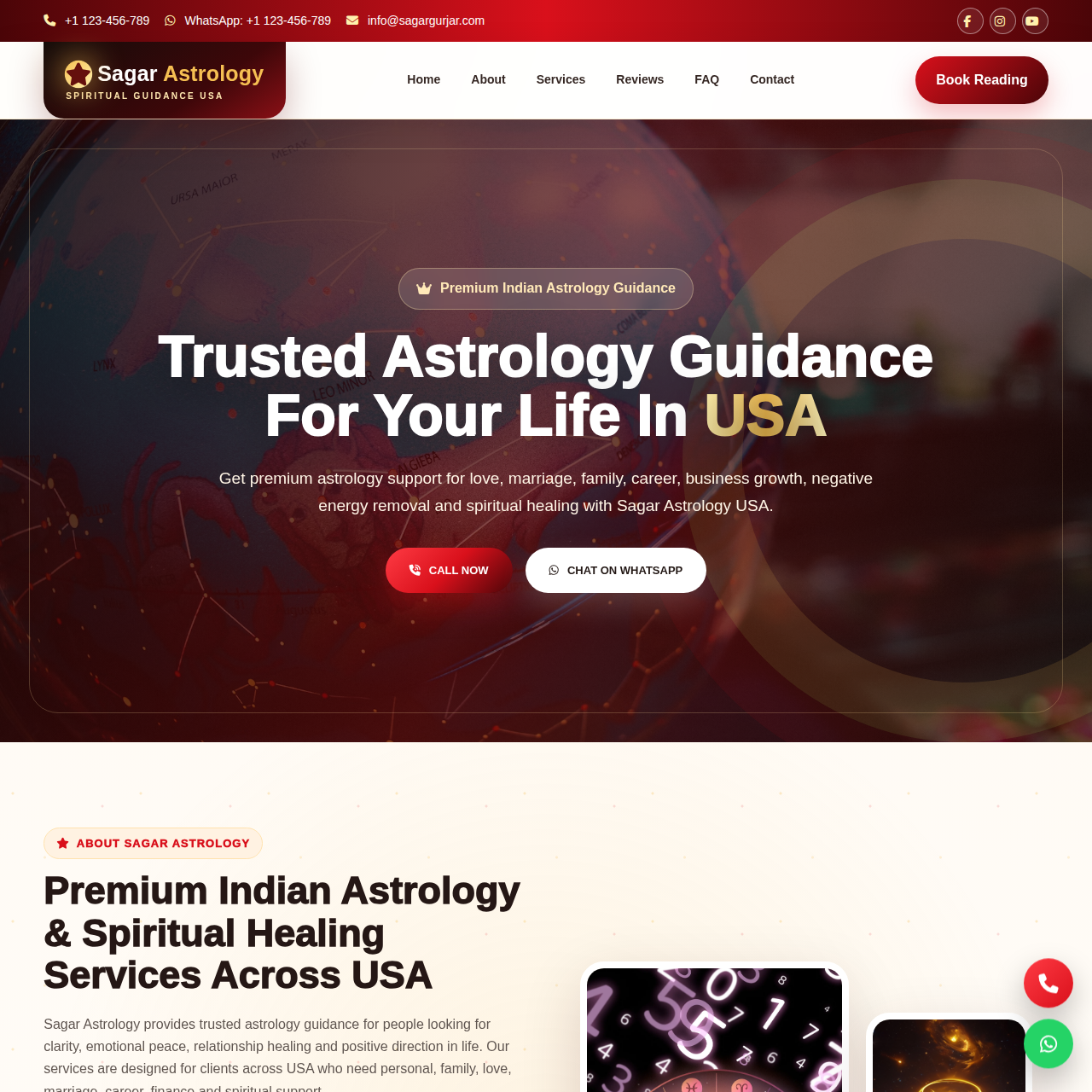 Astrologer Website Design 8