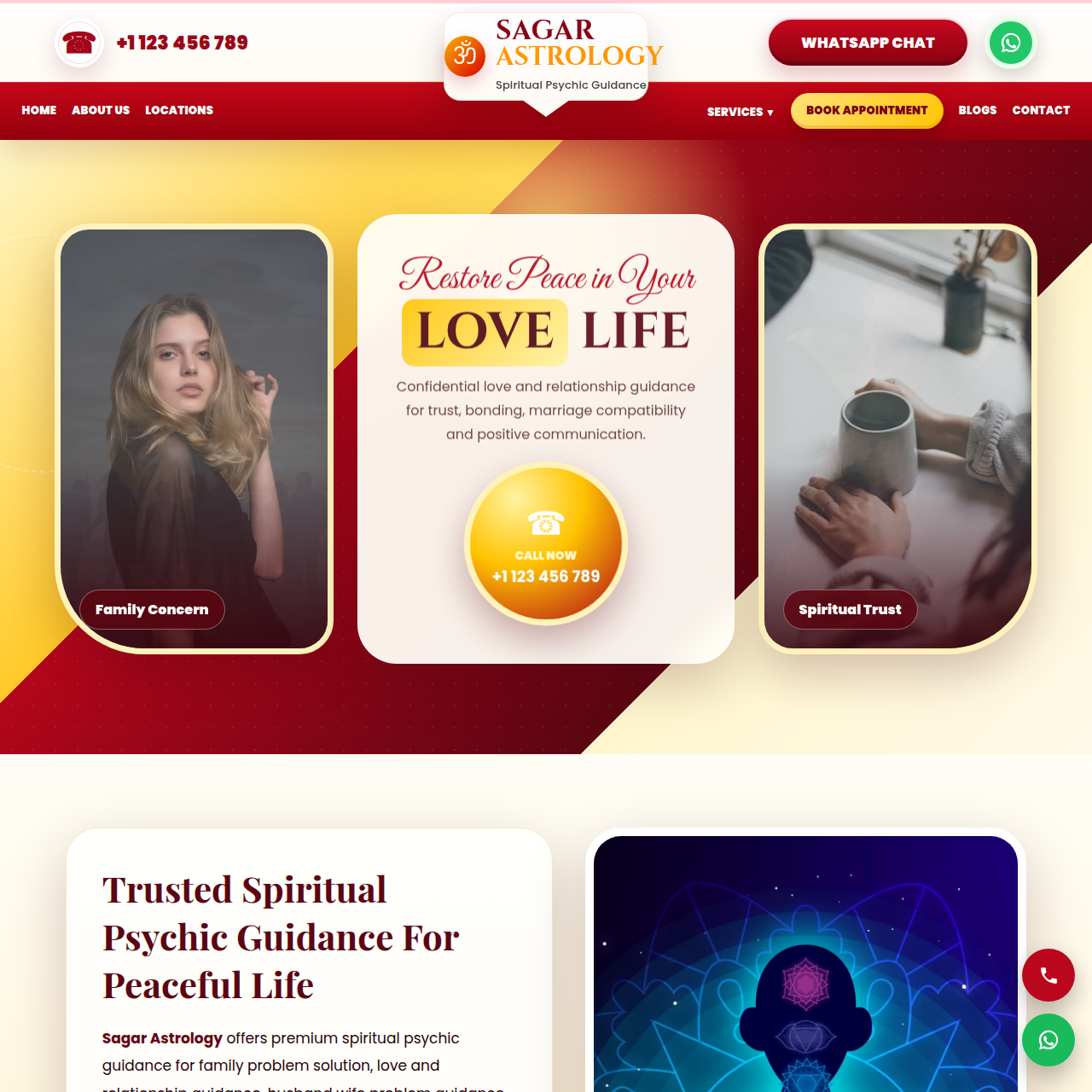 Astrologer Website Design 9