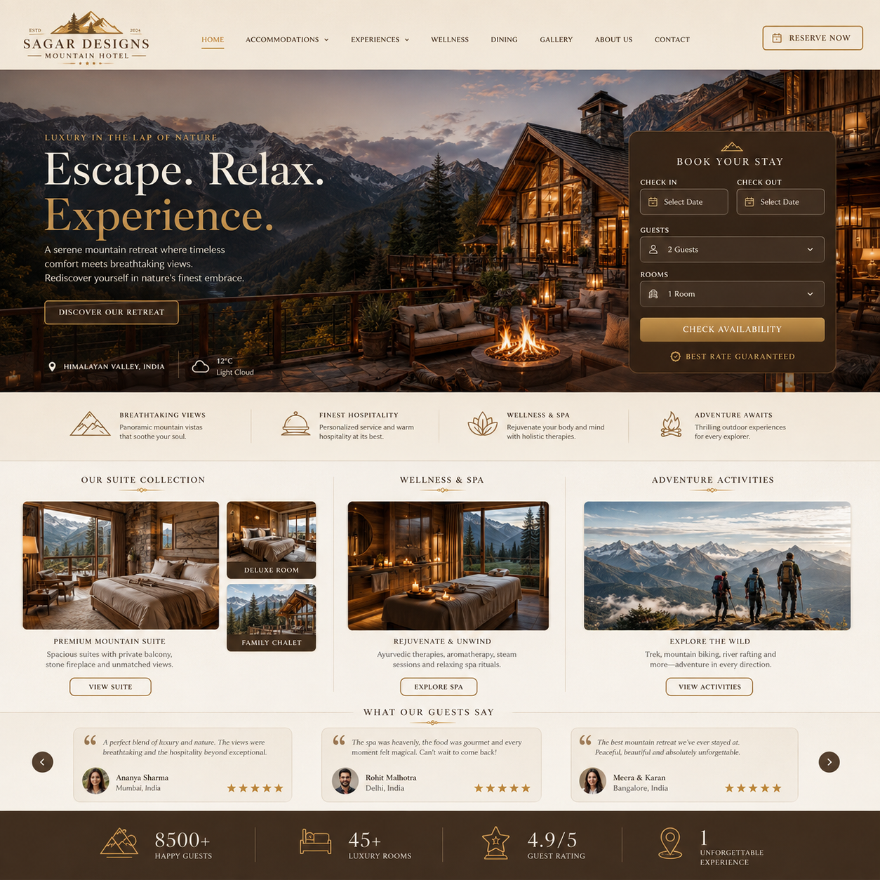 Hotel Website Design
