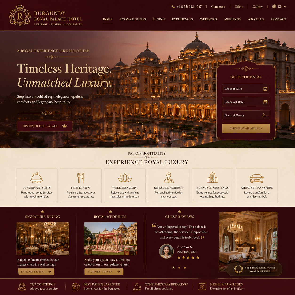 Hotel Website Design