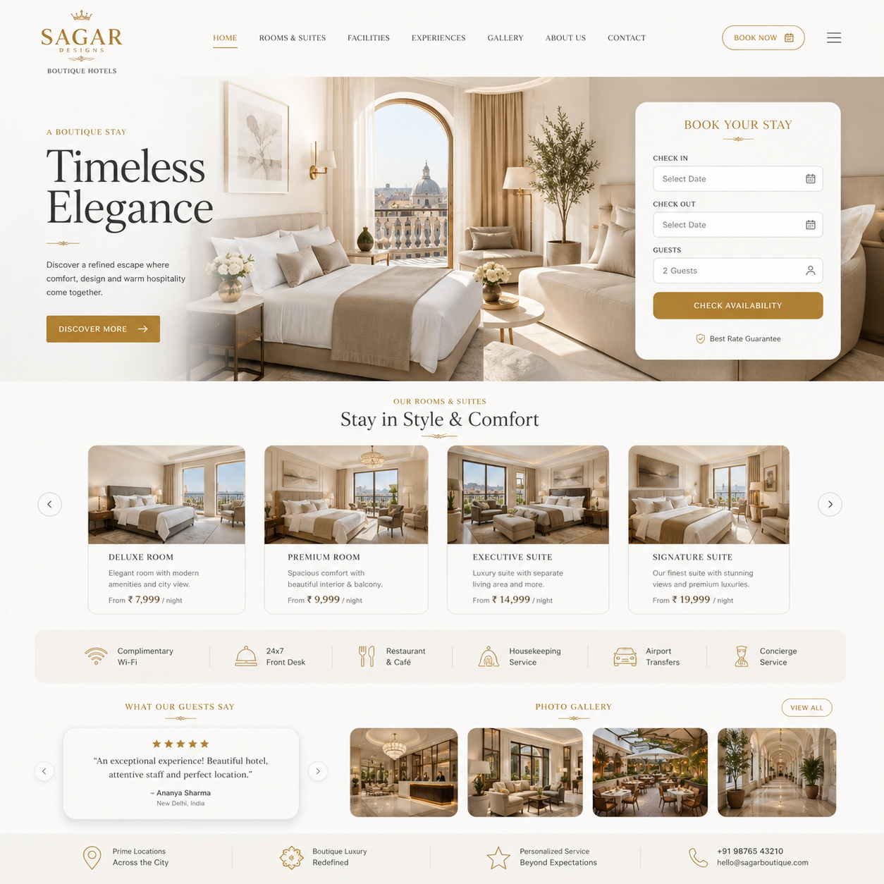 Hotel Website Design