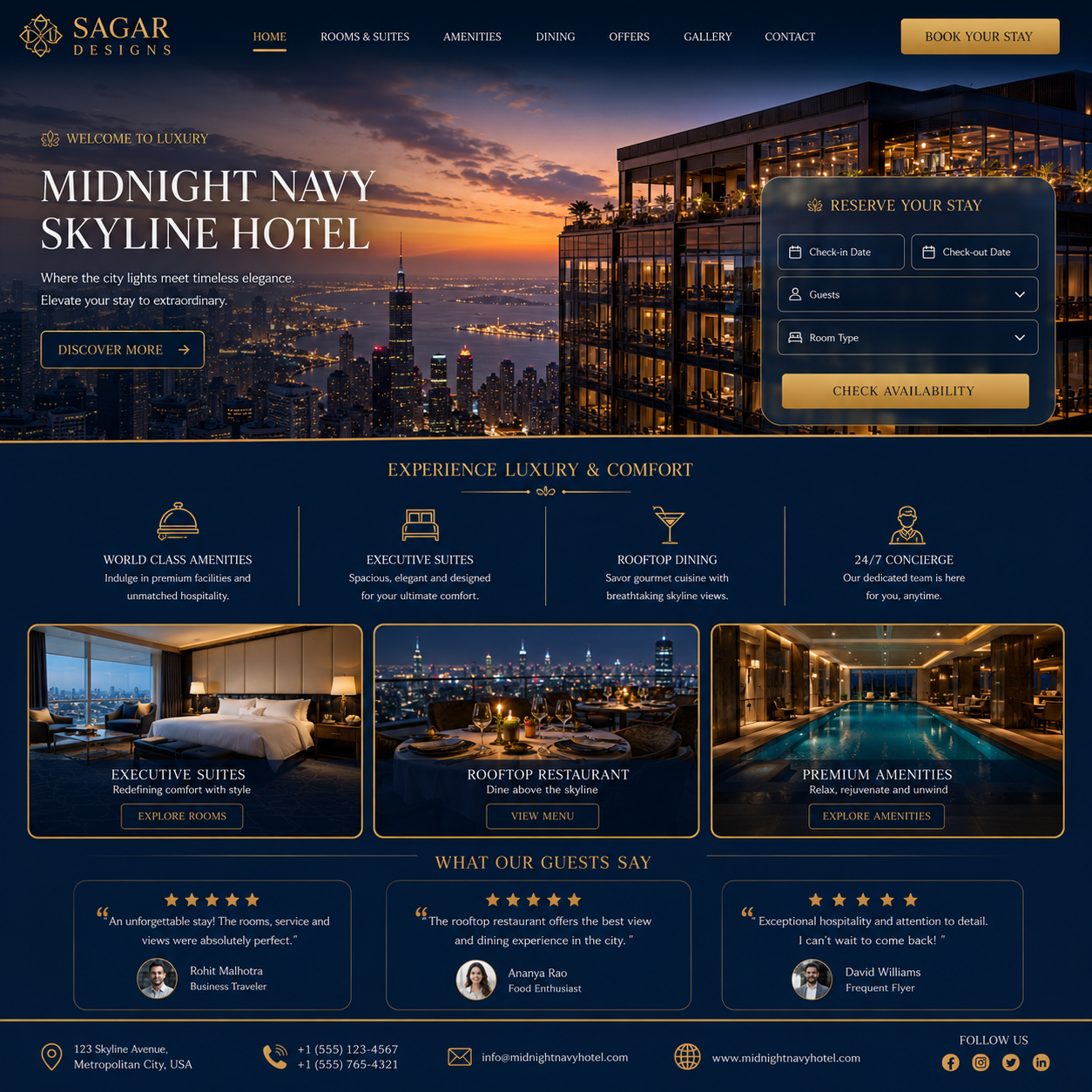 Hotel Website Design