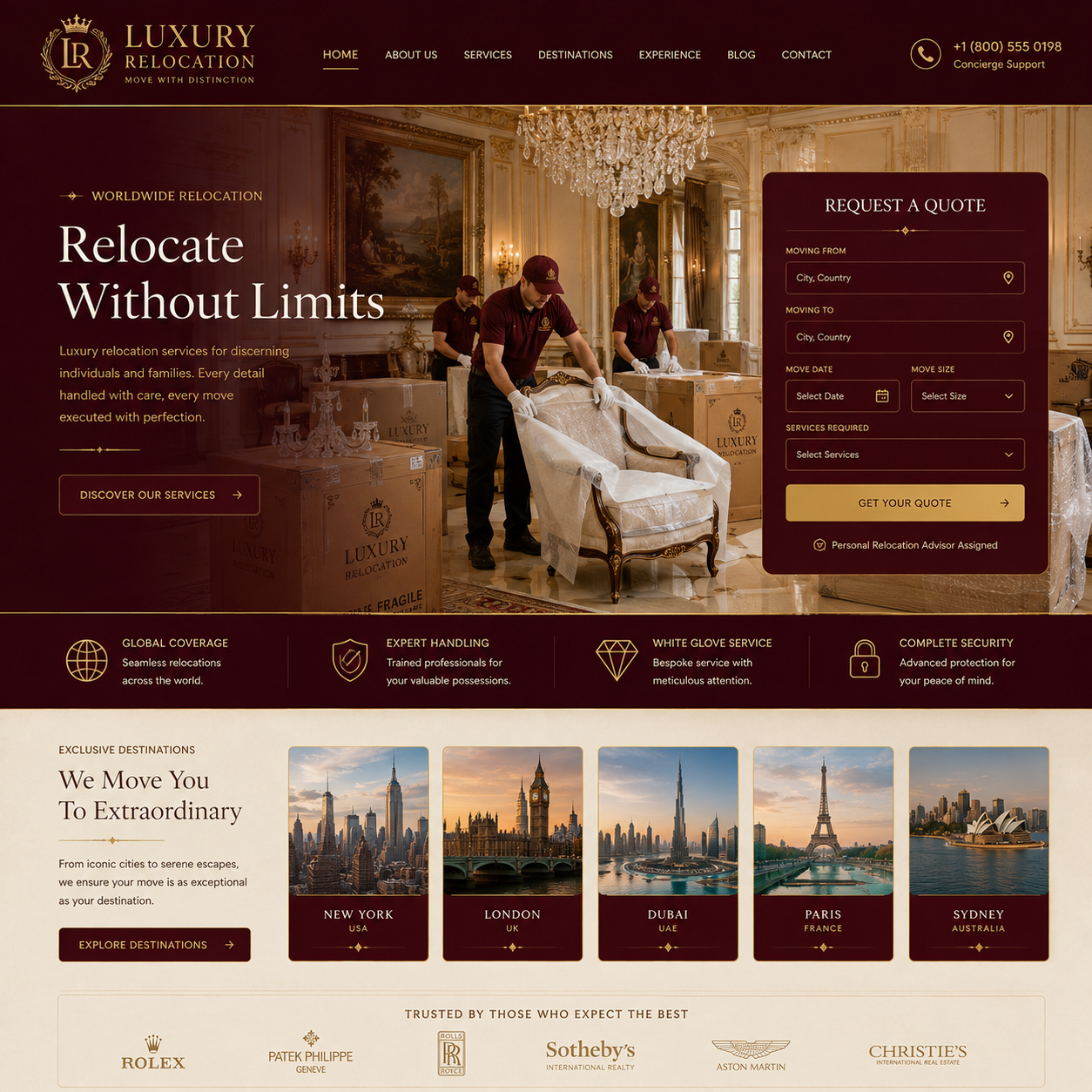 Packers & Movers Website Design