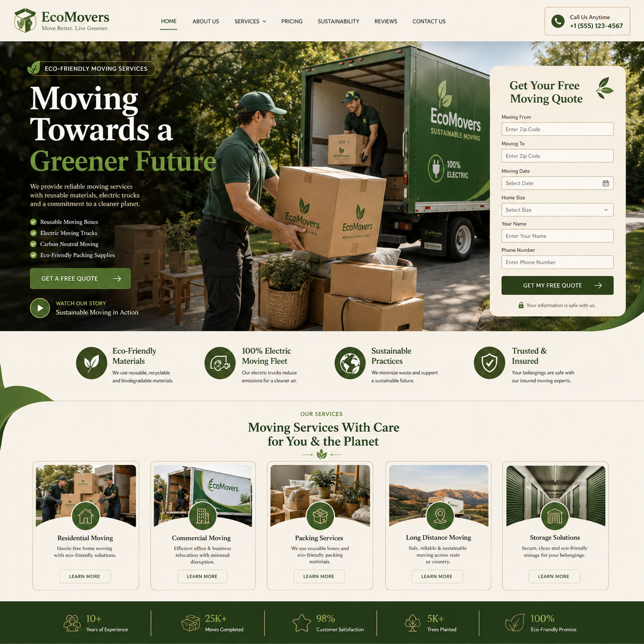 Packers & Movers Website Design