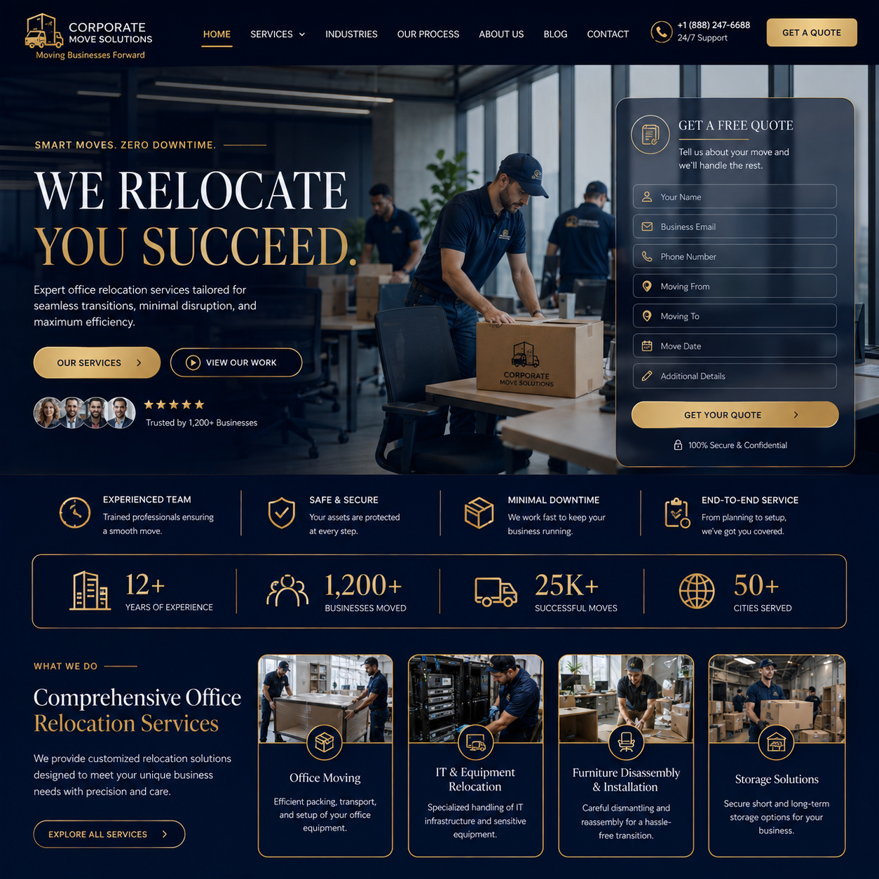 Packers & Movers Website Design