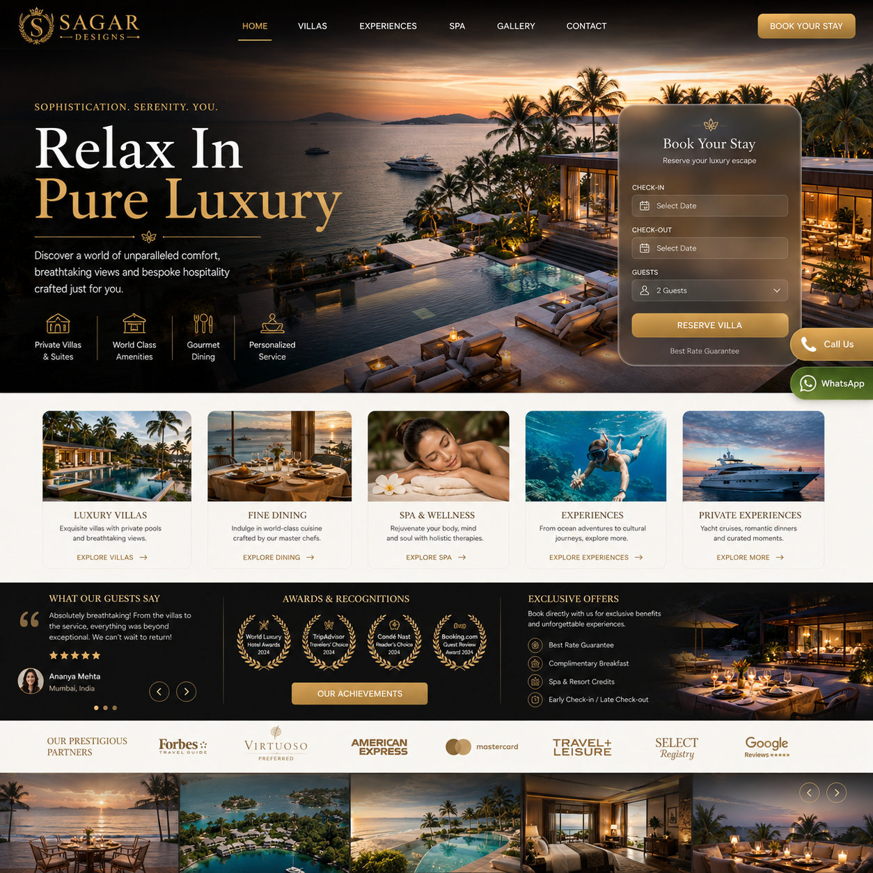 Resort Website Design