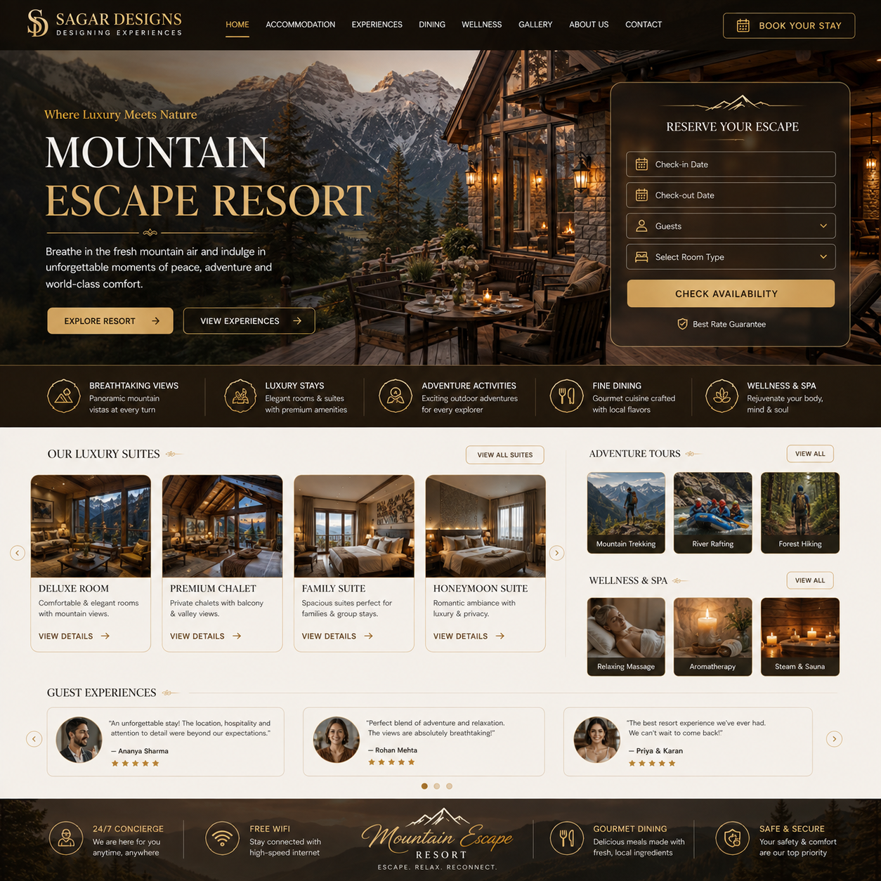 Resort Website Design