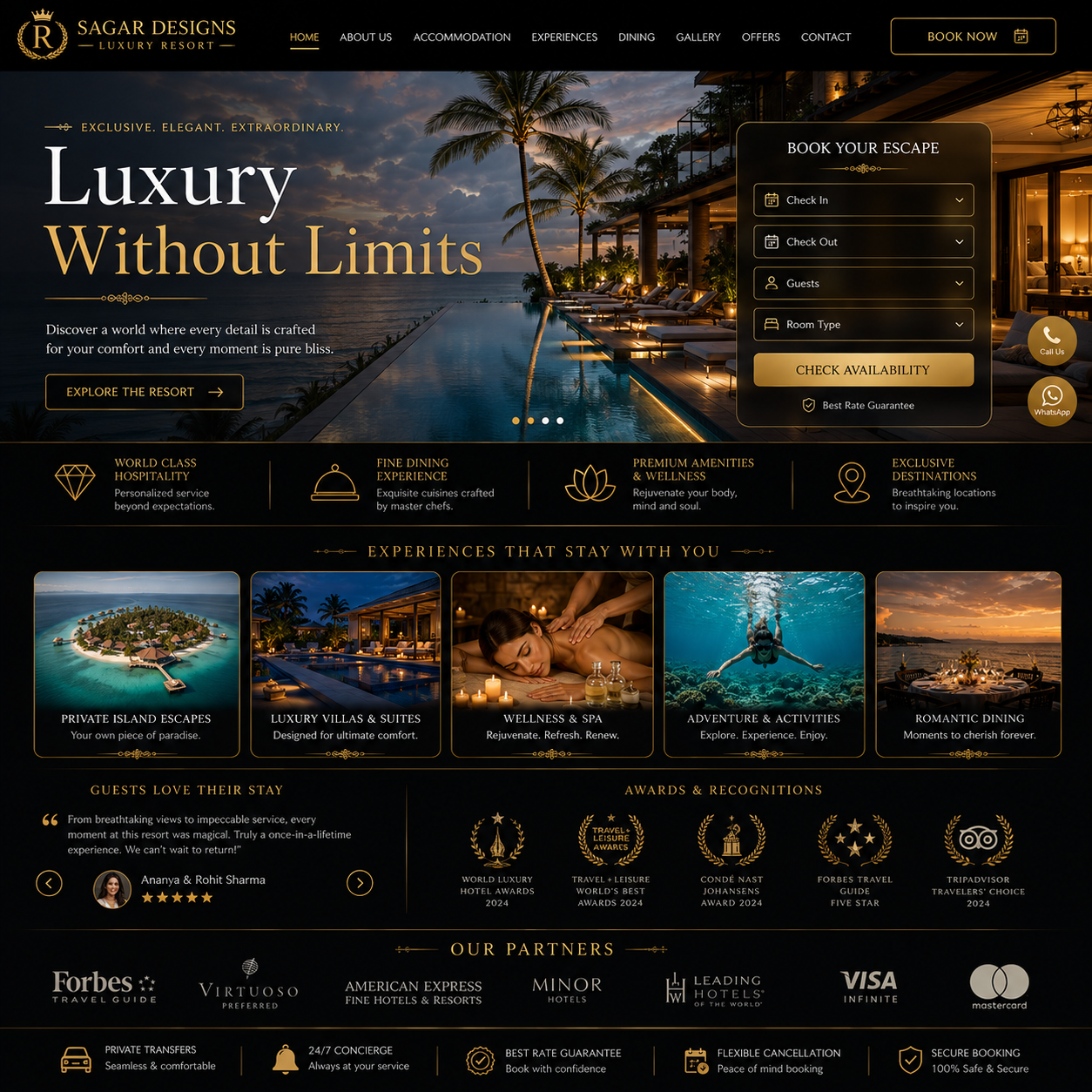 Resort Website Design