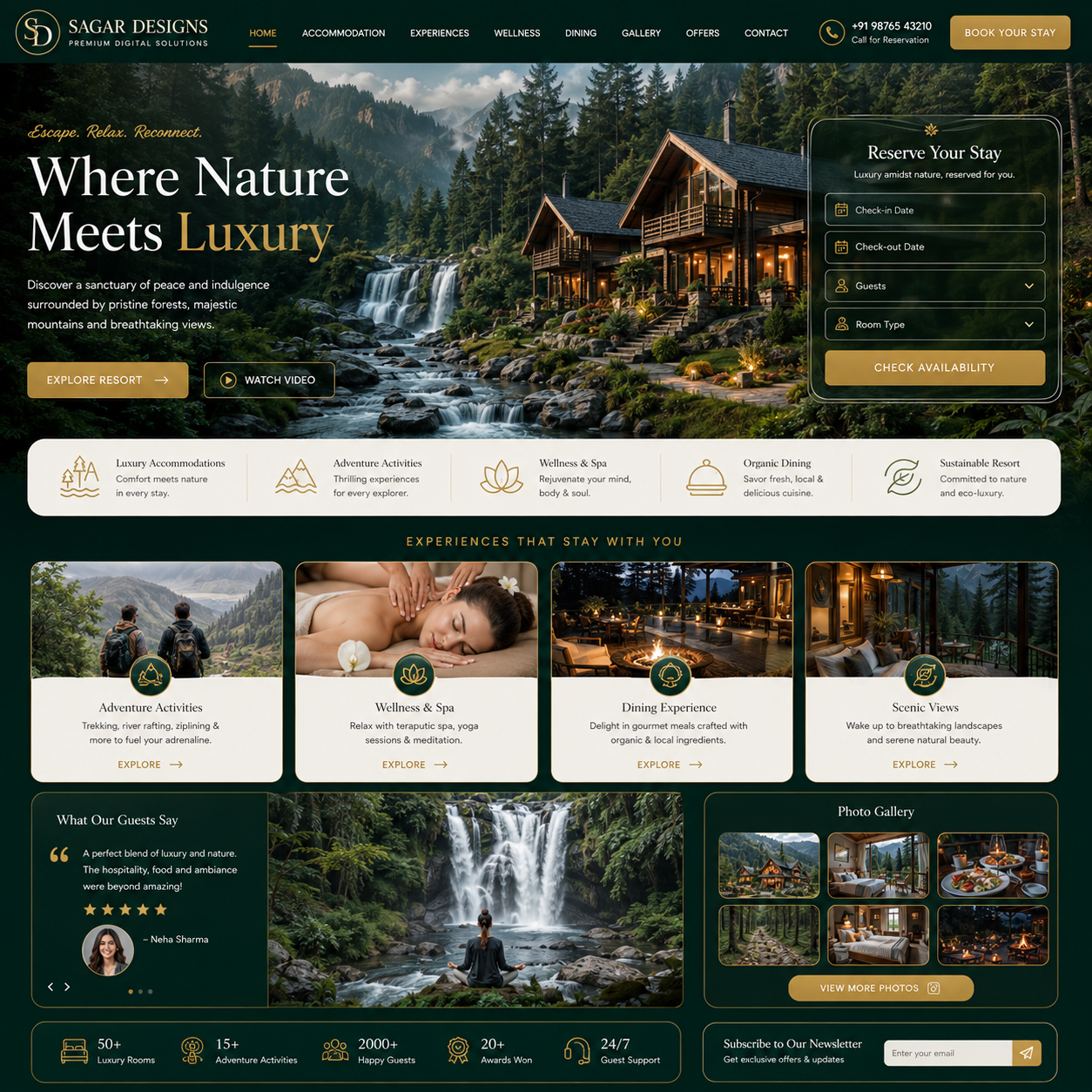 Resort Website Design