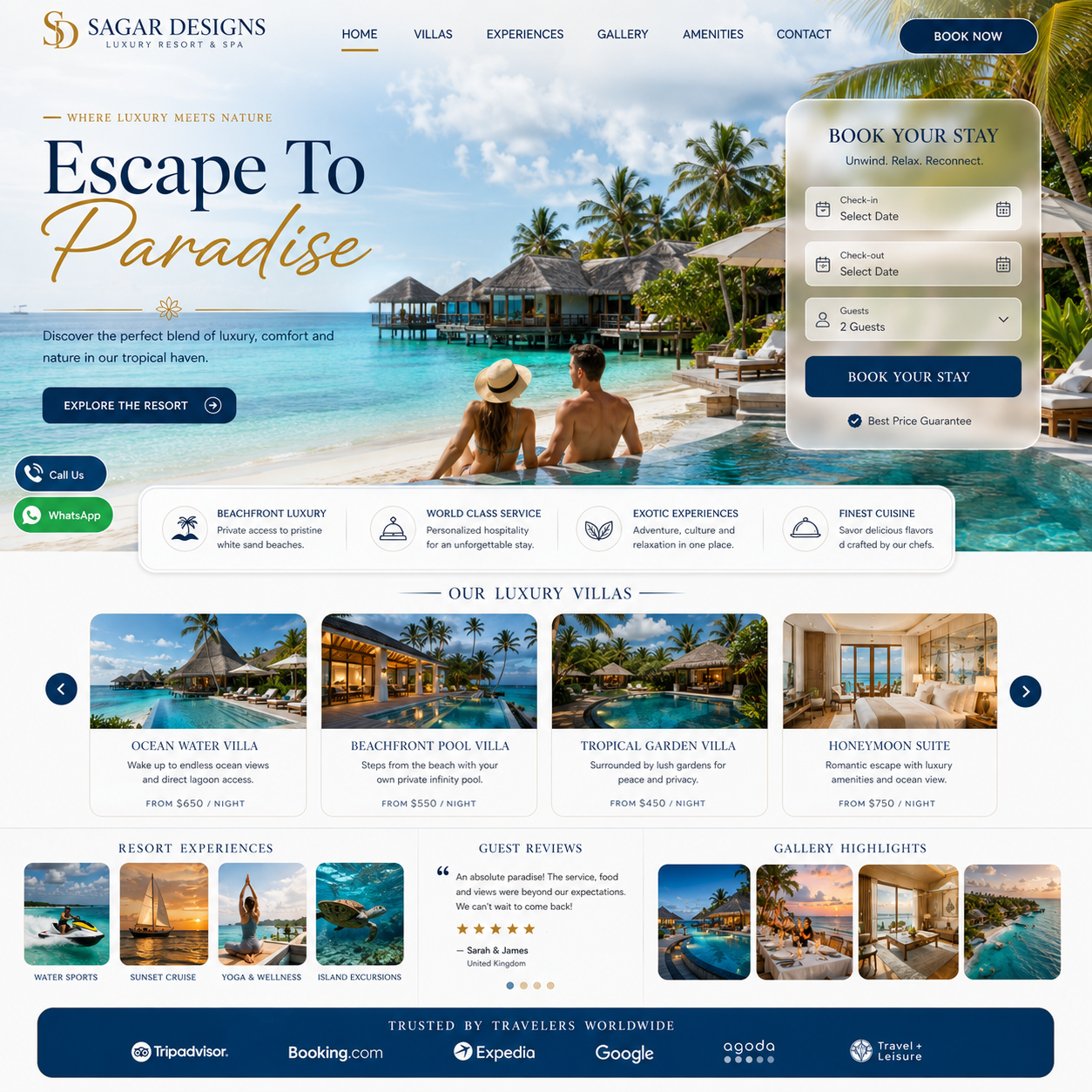 Resort Website Design