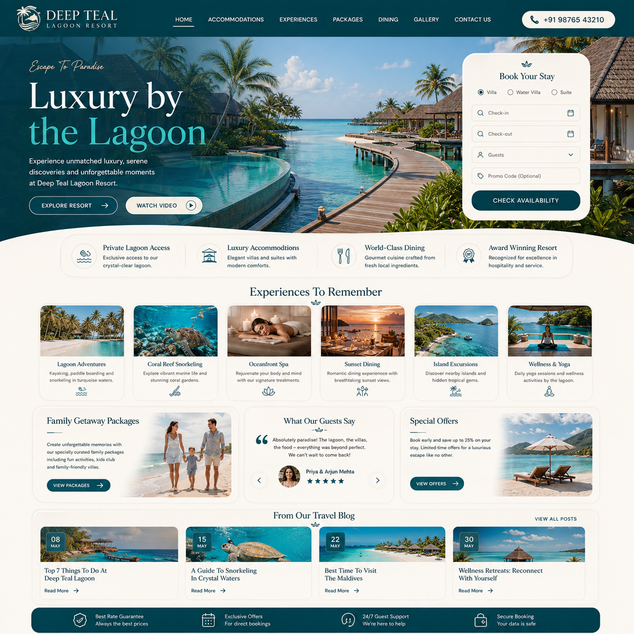 Resort Website Design