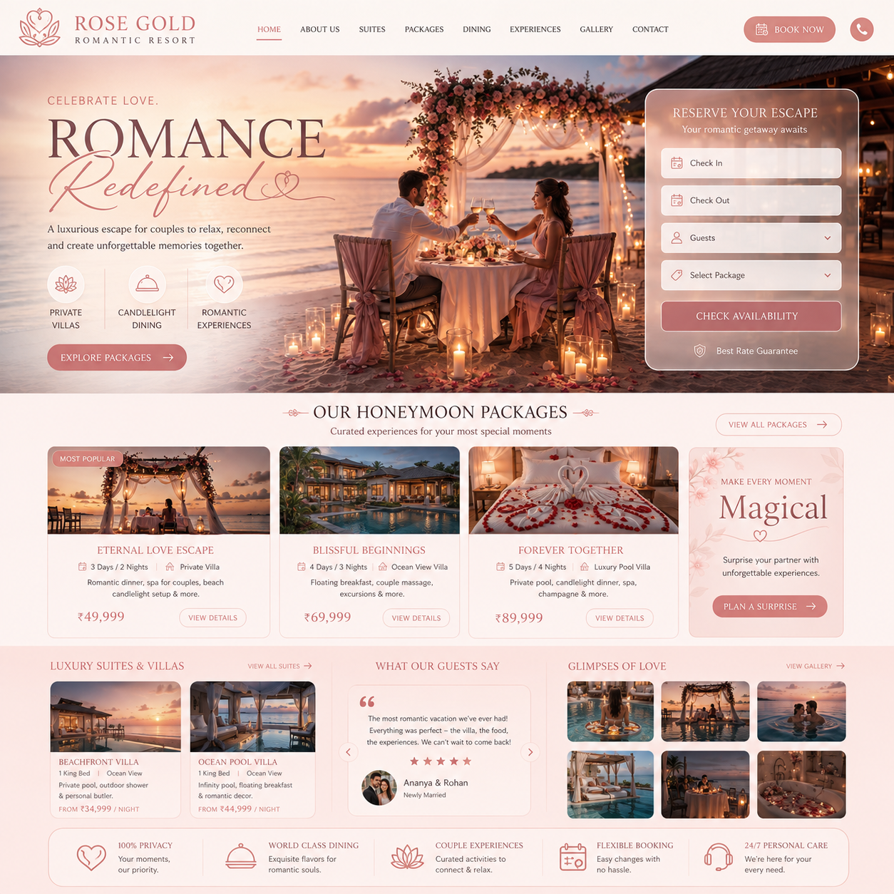 Resort Website Design
