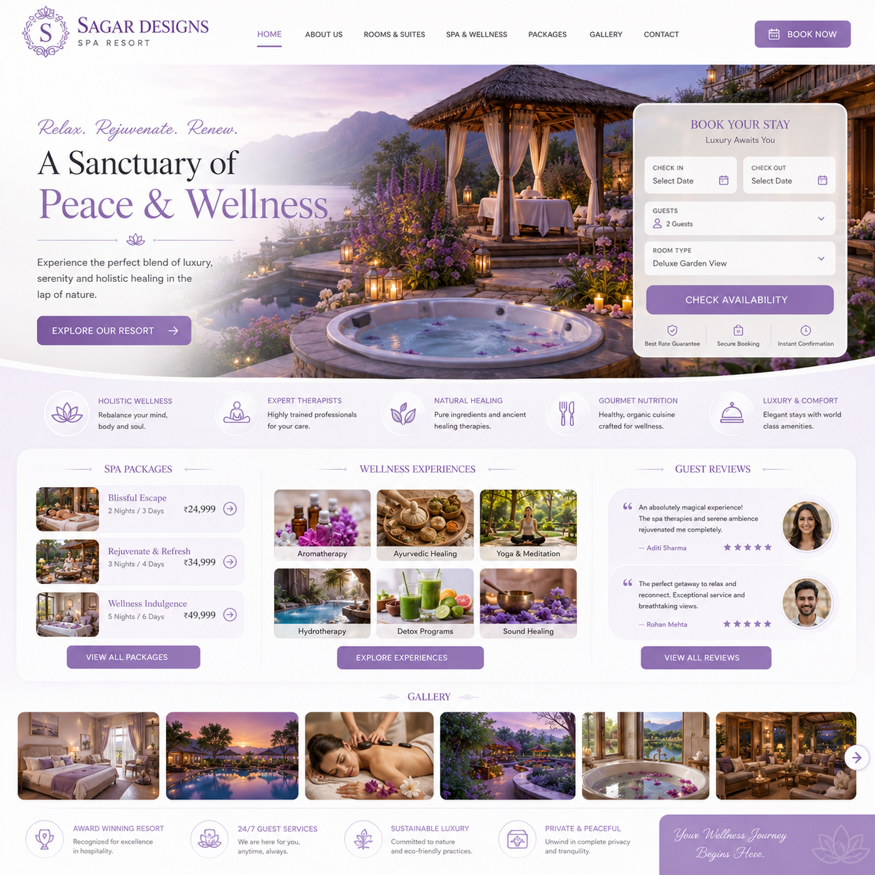 Resort Website Design