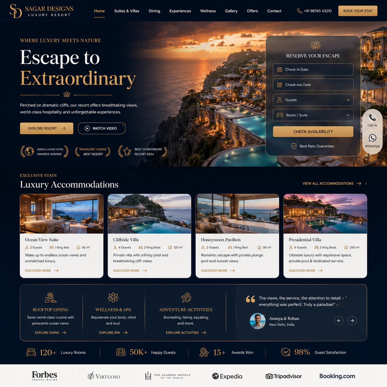 Resort Website Design
