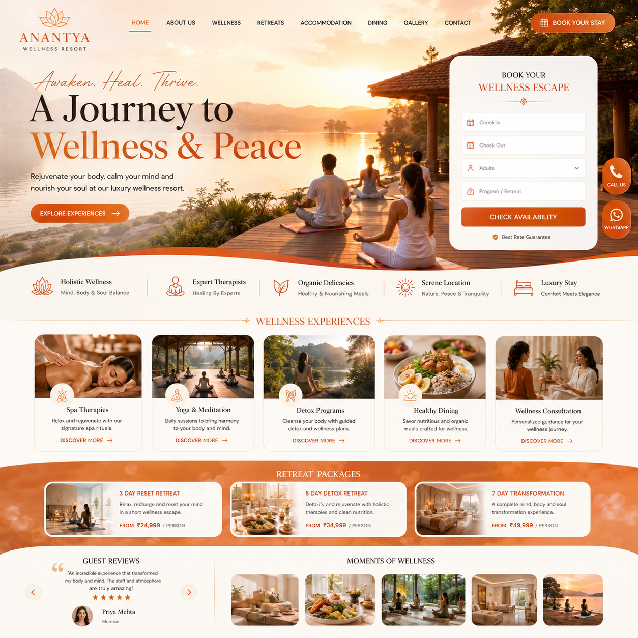 Resort Website Design