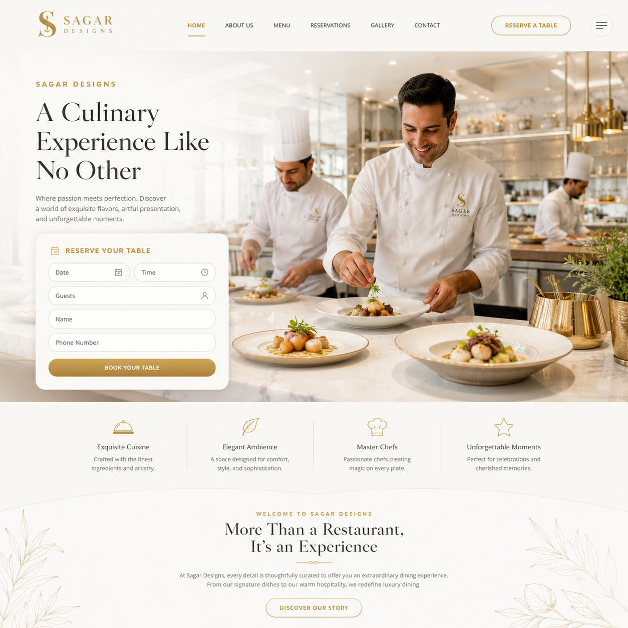 Restaurant Website Design