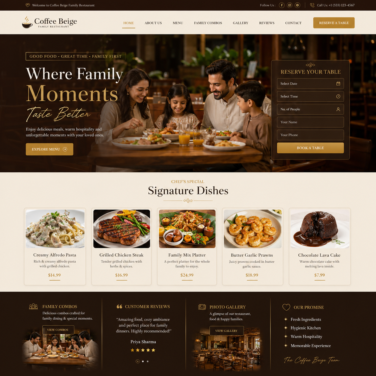 Restaurant Website Design