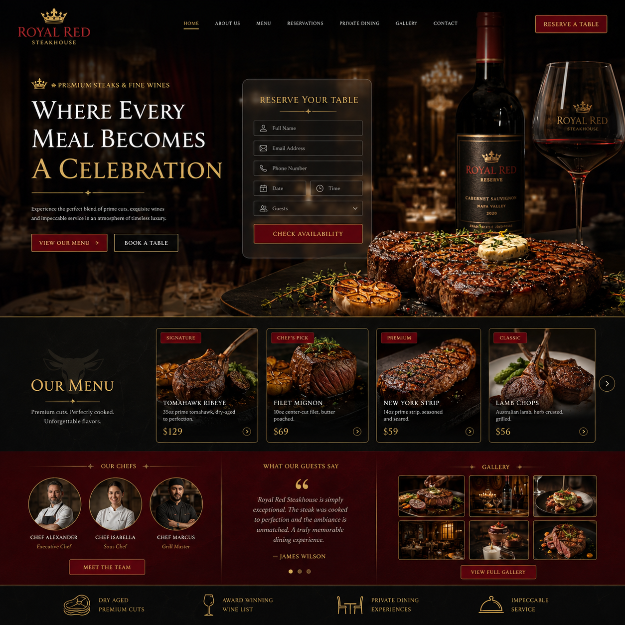 Restaurant Website Design