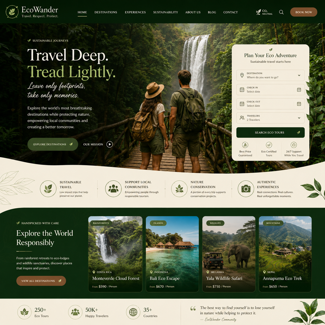 Tour & Travels Website Design