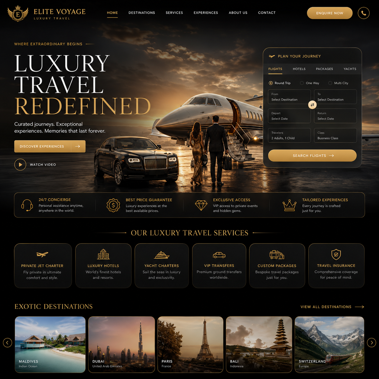 Tour & Travels Website Design