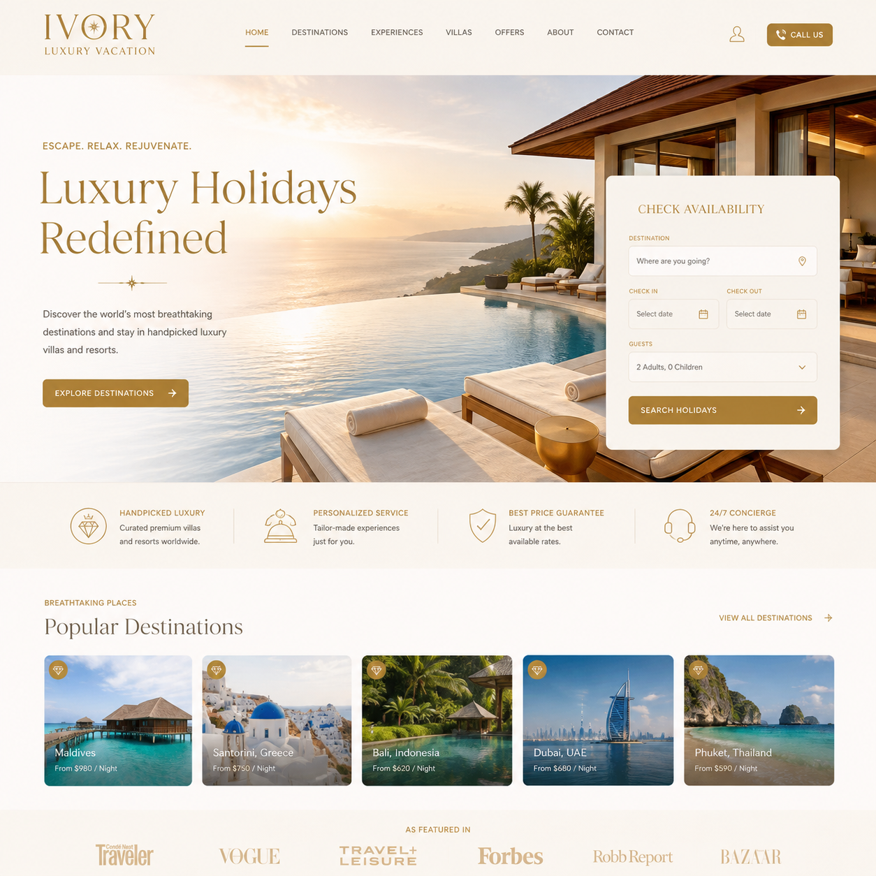 Tour & Travels Website Design