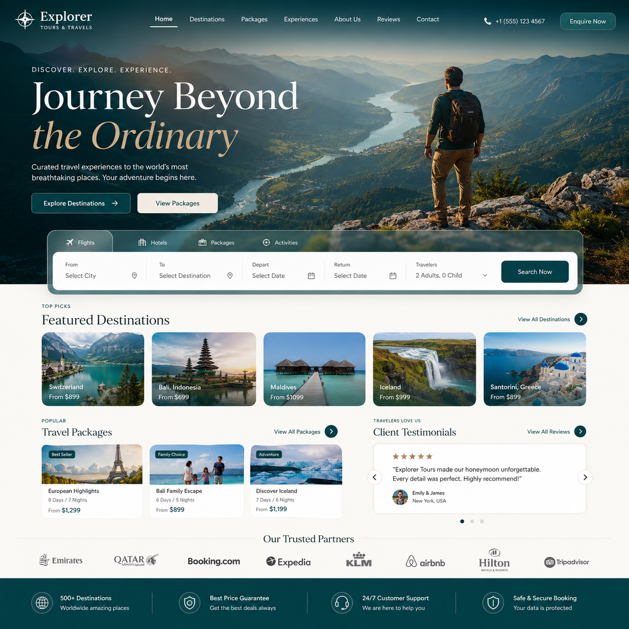 Tour & Travels Website Design