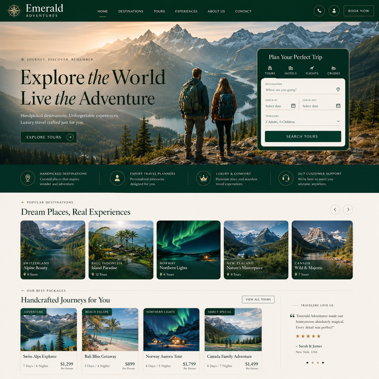 Tour & Travels Website Design