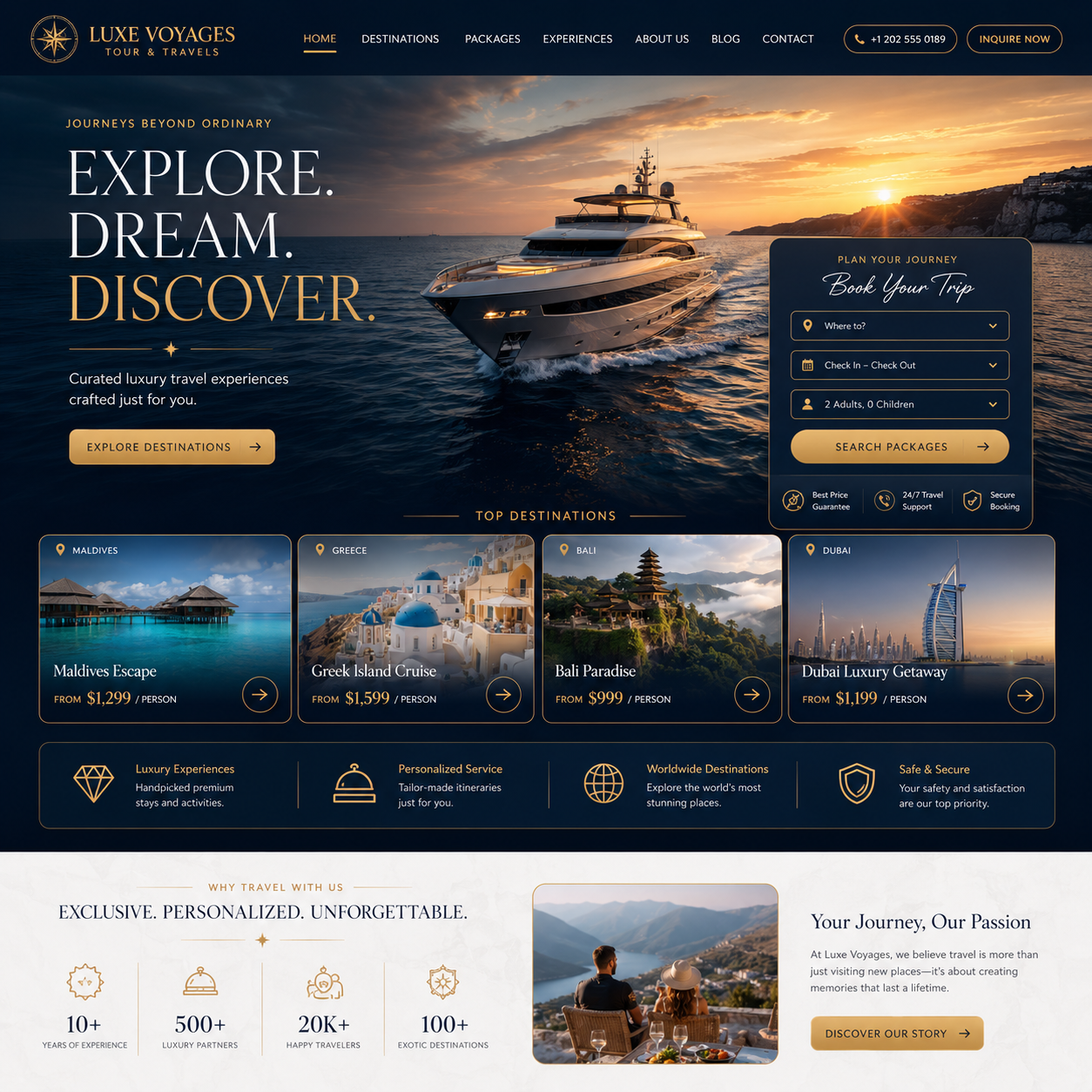 Tour & Travels Website Design