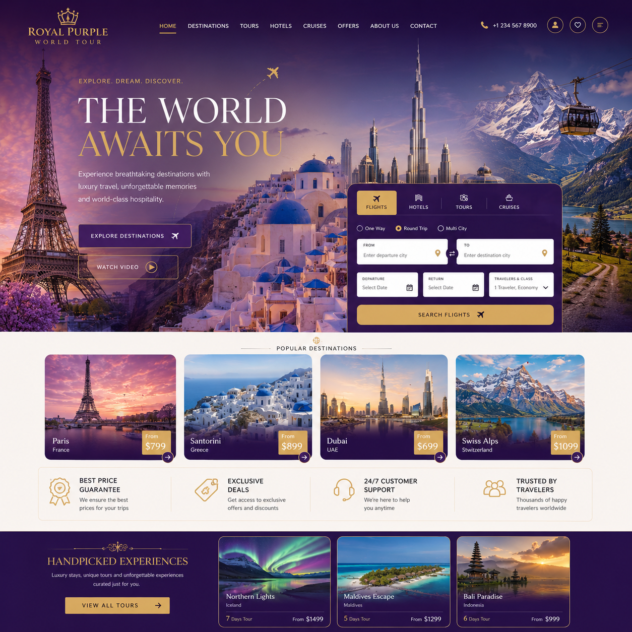 Tour & Travels Website Design