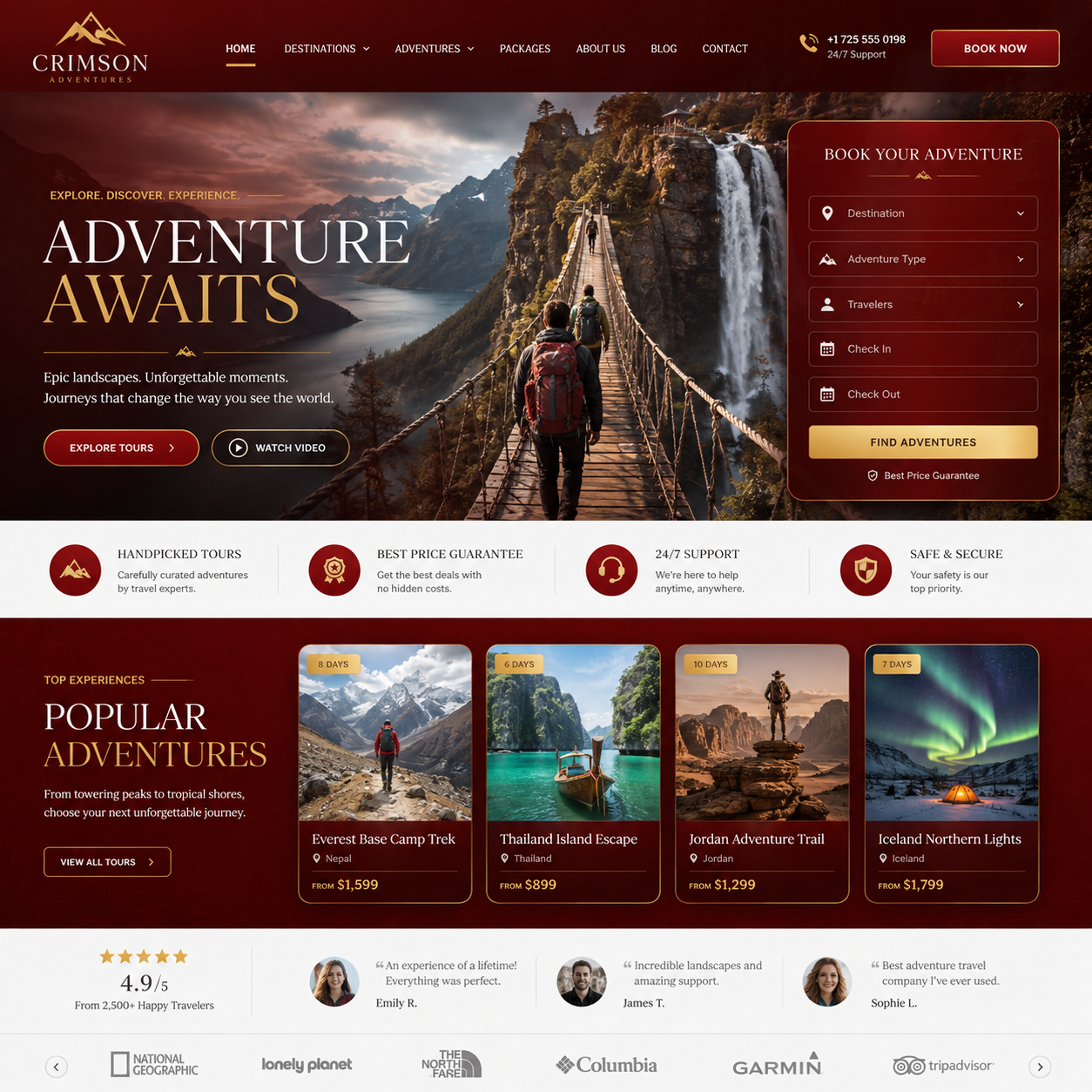 Tour & Travels Website Design
