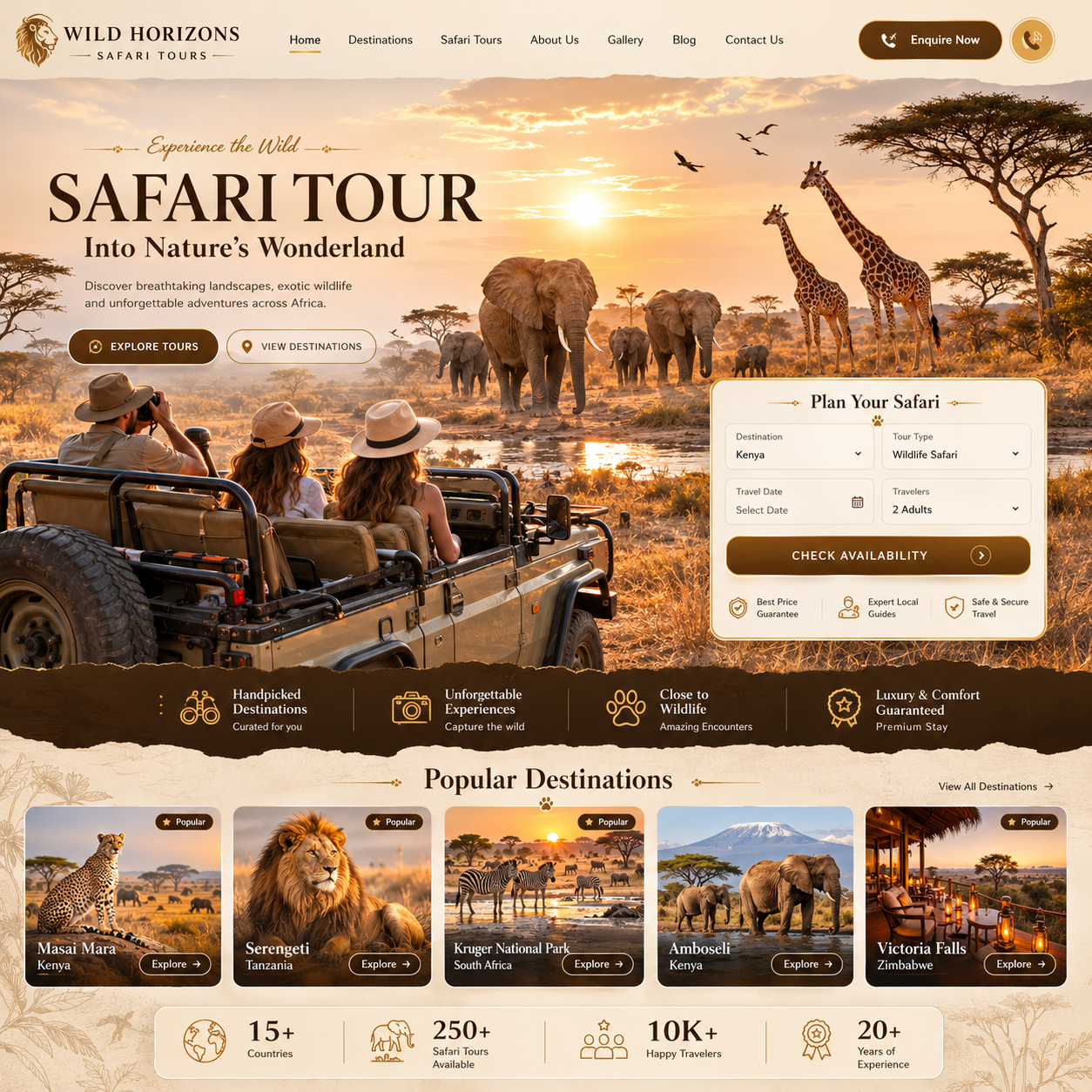 Tour & Travels Website Design