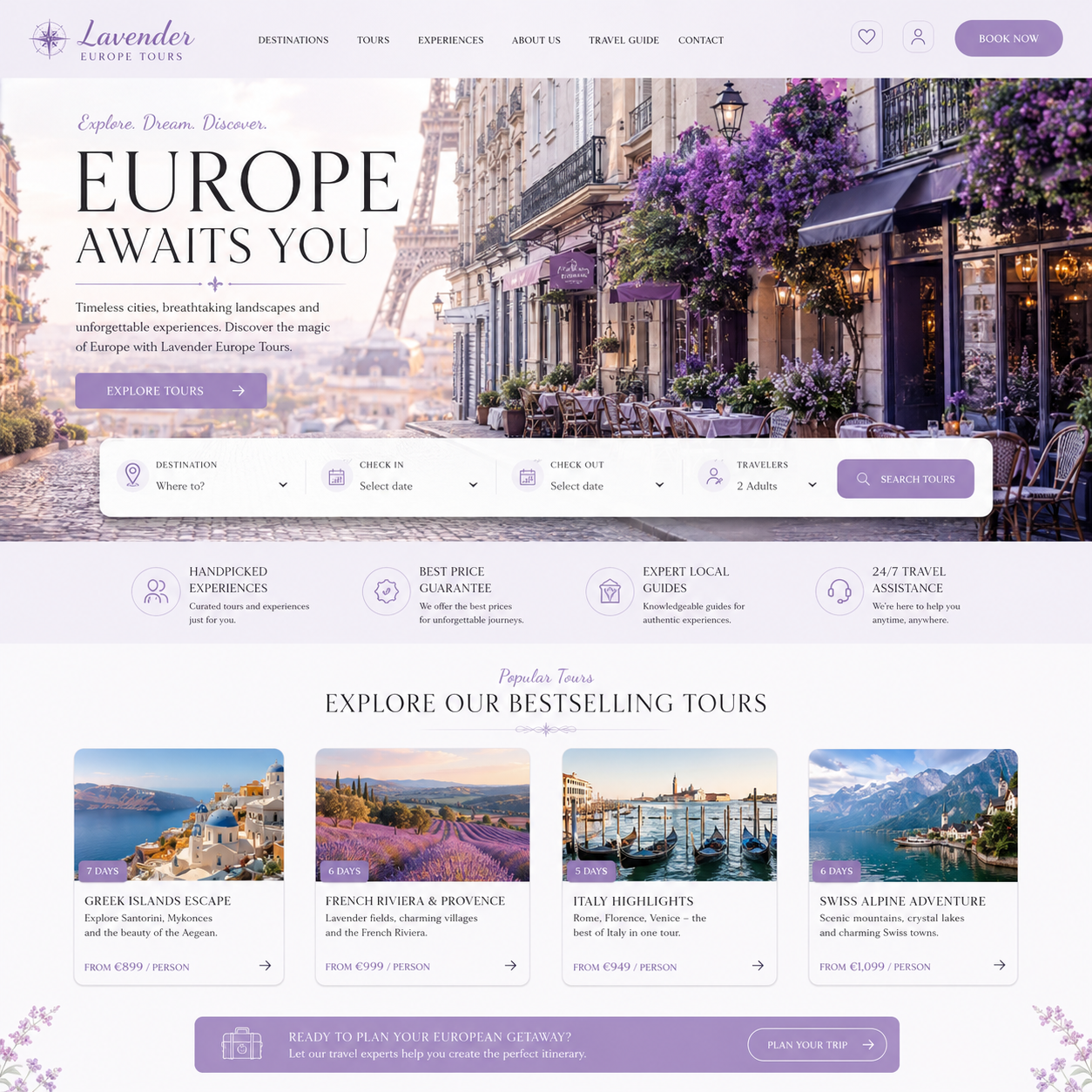 Tour & Travels Website Design